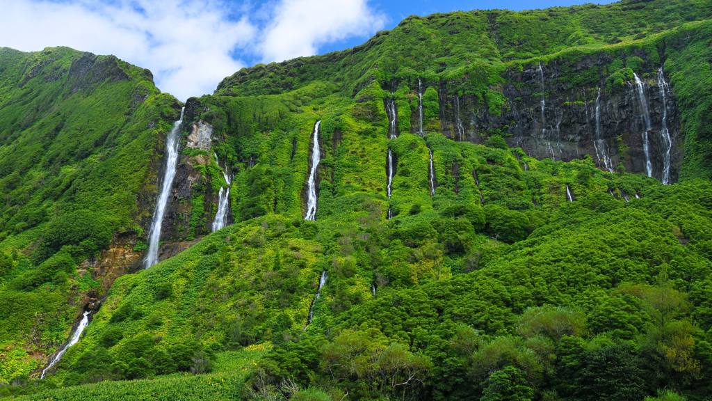 image of flores azores waterfalls